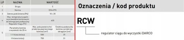 Регулятор тяги дымохода DARCO RCW-S для прочистки