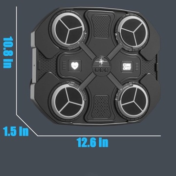 НАСТЕННЫЙ ТРЕНАЖЕР ПО БОКСУ RGB МУЗЫКА+1 ПАРА БОКСЕРСКИХ ПЕРЧАТОК