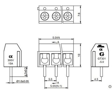 ART Полосы монтажные ARK2-5,0мм Синие 10 шт.