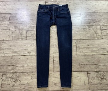 G-STAR RAW 3301 Spodnie Męskie Jeans IDEAŁ rurki stretch W32 L33 pas 88 cm