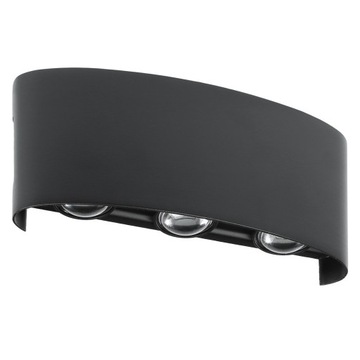 LAMPA ŚCIENNA ELEWACYJNA ZEWNĘTRZNY KINKIET LED 6W IP65 GÓRA DÓŁ