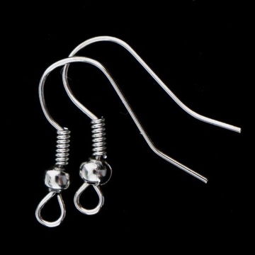 2 х 100 шт. Металлическая катушка для затычек для ушей DIY Ювелирные изделия