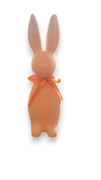 ZAJĄC welurowy flokowany zajączek królik 29 cm