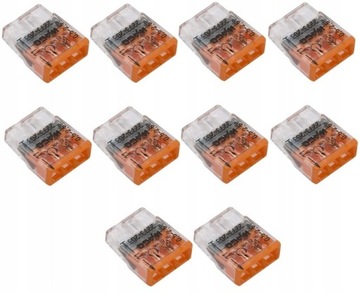 Kostka elektryczna złączka kabli WAGO 3-PIN 10szt.
