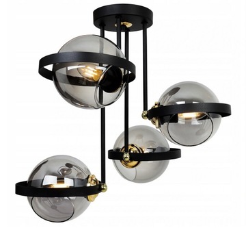 LAMPA WISZĄCA ŻYRANDOL RING4 GRAFIT PIERŚCIEŃ Fi14