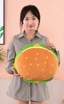 ПЛЮШЕВАЯ ПОДУШКА ГАМБУРГЕР ИГРУШКА-МАСКОТ ДЛЯ ДЕТЕЙ 40 СМ