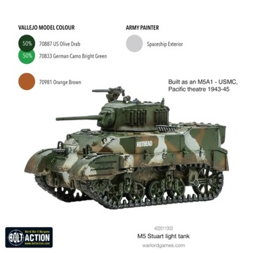 BOLT ACTION Американский легкий танк M5 Stuart [402011303]