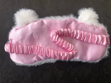 МАСКА ДЛЯ ВЕК ДЛЯ СНА, СНА, РАССЛАБЛЕНИЯ, плюшевый мишка, белый OLDMAN PLUSH