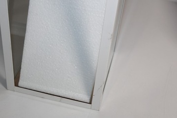 Lampion latarnia biała złota H54 DEcodomi