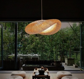 СВЕТИЛЬНИК ИЗ НАТУРАЛЬНОГО БАМБУКА БОХО 38 СМ LOFTHOME