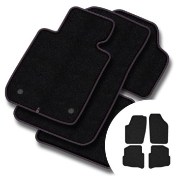 Prémiové velurové koberce pro Volkswagen Polo IV 2002-2009, oválné stopky