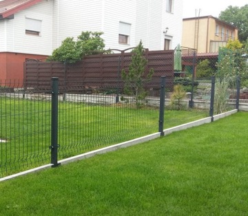 Ogrodzenie panelowe systemowe podmurówka 1,67+30cm