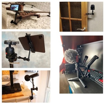 Crab Clamp + Magic Arm Zacisk Studyjny + Ramię Przegubowe | 1/4