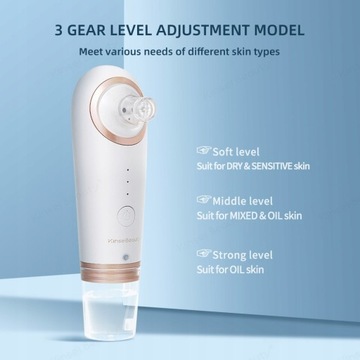 Очиститель лица для удаления черных точек с вакуумным всасыванием