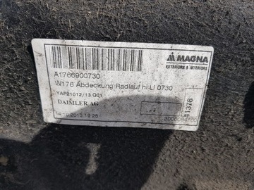 MERCEDES A TŘÍDA W176 12-15R PODBĚH LEVÉ ZADNÍ