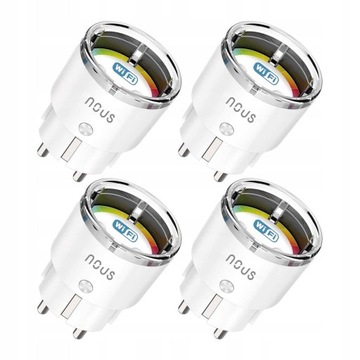 Inteligentne gniazdko wifi smart NOUS A1 (zestaw 4 sztuki)