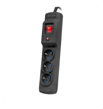ARMAC Listwa przeciwprzepięciowa CZARNA M3 1,5m