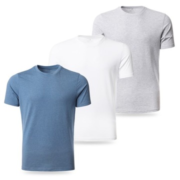 KOSZULKA MĘSKA MORAJ T-SHIRT NA CO DZIEŃ BAWEŁNIANA ZESTAW 3-PAK ROZM. XL