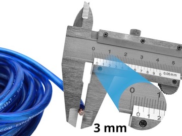 SOLIDNE KABLE PRZEWODY 8mm2 do WZMACNIACZ TUBA SKRZYNIA BASOWA BEZPIECZNIK