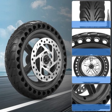 СКУТЕРЫ M365, ЦЕЛЬНЫЕ ШИНЫ СО СТУПИЦОЙ И ТОРМОЗНЫМ ДИСКОМ, УСТОЙЧИВЫЕ К ПРОКОЛАМ