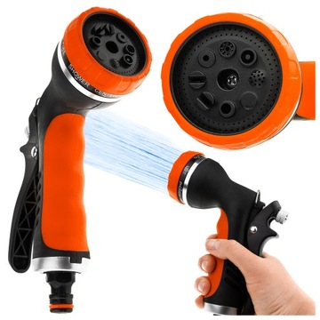 СПРИНКЕР САДОВЫЙ 8-ФУНКЦИОНАЛЬНЫЙ ШЛАНГОВЫЙ ПИСТОЛЕТ