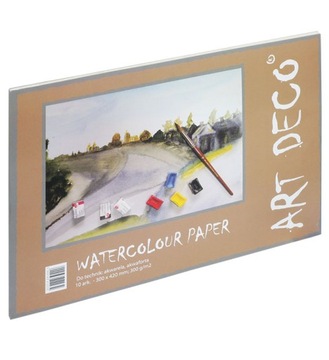 Blok do akwareli A2/10szt. 300g/m2 Art Deco