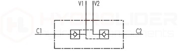 ДВОЙНОЙ ОБРАТНЫЙ КЛАПАН VBPDE 3/4 100л/мин HLR