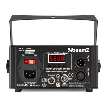 Профессиональный лазер для вечеринок Corvus RGB Beamz DMX