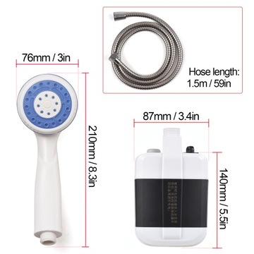 Przenośny prysznic kempingowy Outdoor USB