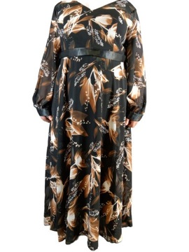 Sukienka długa kwiaty konwalie SHEIN CURVE roz.3XL
