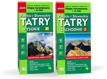 MAPA TURYSTYCZNA TATRY POLSKIE I SŁOWACKIE 2W1 WIT
