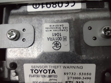 LAMPA POLSTROVÁNÍ MODUL ALARMU LEXUS IS220 250 89732-53050