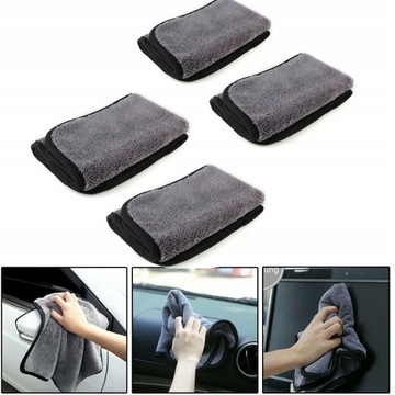 ПОЛОТЕНЦЕ ИЗ МИКРОФИБРЫ ДЛЯ МОЙКИ АВТОМОБИЛЯ 4 шт. Новое.