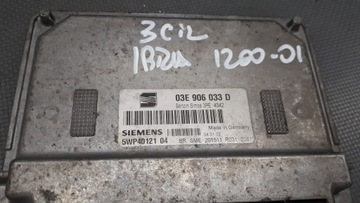 03E906033D JEDNOTKA ŘÍZENÍ SEAT IBIZA III 1.2 1