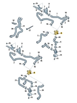 AUDI A4 A5 ADAPTÉR HRDLO VODY OE 8K0122291A