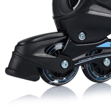 РОЛИКОВЫЕ КОНЬКИ ДЛЯ ВЗРОСЛЫХ ДЕТЕЙ РЕГУЛИРУЕМЫЕ РЕЗИНОВЫЕ КОЛЕСА LED 39-42