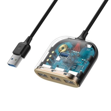 АДАПТЕР-концентратор BASEUS USB-АДАПТЕР 4В1 1X USB 3.0 3X USB 2.0 МИКРОУСБ 1M