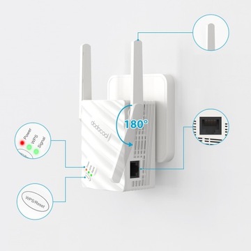 Усилитель сигнала Wi-Fi WPS 1200 Мбит/с