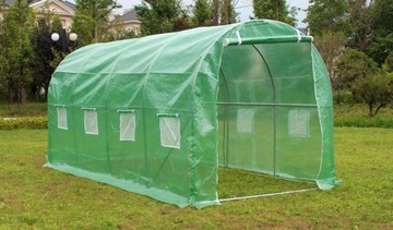 ФОЛЬГОВЫЙ ТУННЕЛЬ садовая пленочная теплица 4х2,5х2м стелеарз + пленка ЗЕЛЕНАЯ