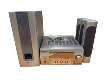 WIEŻA SANYO JCX-X5 SUBWOOFER PHILIPS SW3700D/00S 3X GŁOŚNIKI PHILIPS