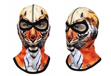 Термоактивная велосипедная балаклава с графикой Tiger.