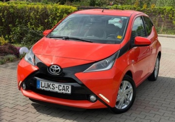 Toyota Aygo II 2015 Toyota Aygo 1,0 72KM Kamera LED Tempomat Klima Bezwypadkowy Dla wymagajacy