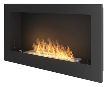 BIOKOMINEK Inside 900 mm z SZYBĄ wiszący zabudowa