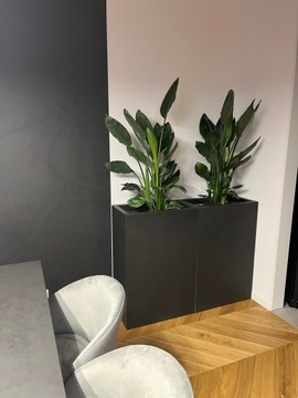 цветочный горшок из спеченного кварца