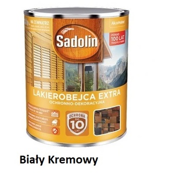 Lakierobejca Sadolin extra biały krem 0,75L