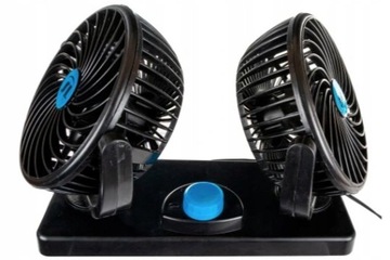 МОЩНЫЙ ВЕНТИЛЯТОР АВТОМОБИЛЬНЫЙ ВЕНТИЛЯТОР 12В - ДВОЙНОЙ