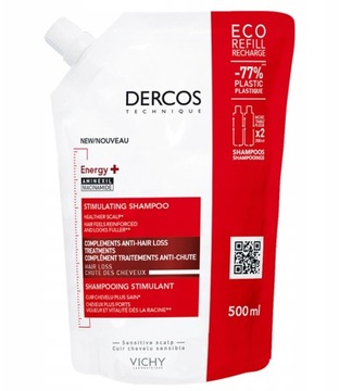 VICHY DERCOS ENERGISANT Szampon wzmacniający 500ml OPAKOWANIE UZUPEŁNIAJĄCE