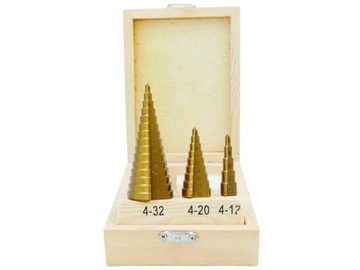 СВЕРЛА СТУПЕНОЧНО-КОНИЧЕСКИЕ 4-32 ТИТАН-3ЭЛ.