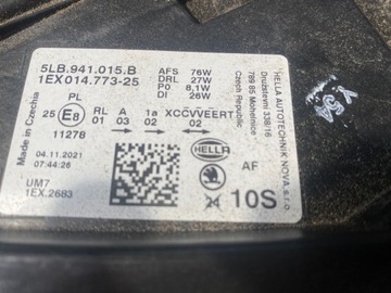 FULL LED PŘEDNÍ LEVÝ SKODA ENYAQ SVĚTLO 5LB941015B