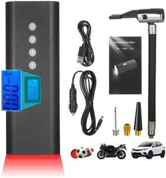 ELEKTRYCZNA POMPKA ROWEROWA SAMOCHODOWA POWERBANK
